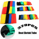 328Pcs Assorted 2:1 Heat Shrink Tubing Tube Cable Sleeving Wrap Wire Kit 8-Size