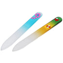 Professional Glass Nail Files Crystal Art Manicure With Barrelled Box liau