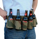 Beer Belt Soda 6-Can Holster Belt with Buckle, Beer Holder for Parties, Pic