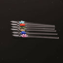 1x Glass Dip Nib Ink Fountain Pen Signature Pen Writing Elegant Novelty Blue