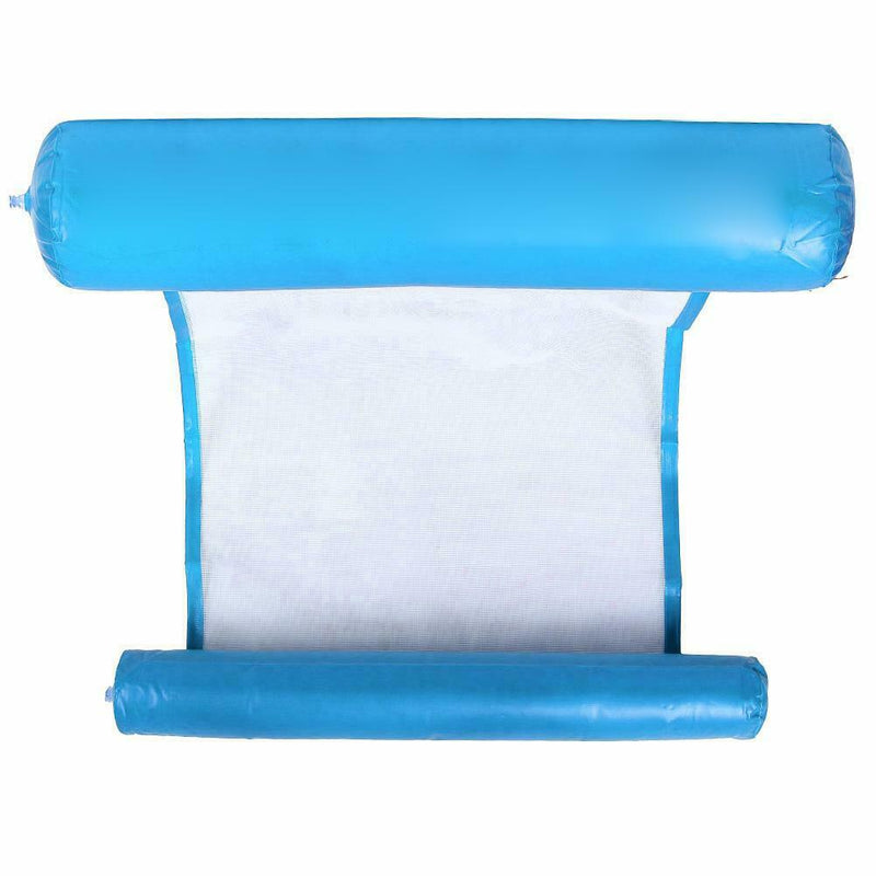 Air Mattress Foldable Swimming Beach Inflatable Float Cushion Bed (Blue)