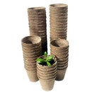 50Pcs Garden Plants Nursery Paper Pots Biodegradable Seedling Raising Cups B9V7