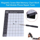 145x90mm Palm Size Smart Phone Tablet PC Repair Pad Magnetic Screw Mat