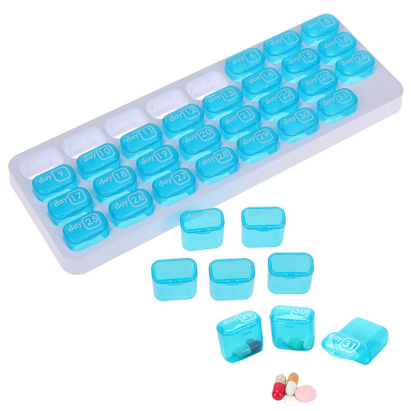 31days Month Weekly Medicine Storage Tablet Pill Sorter Pill Case Organizer  3C