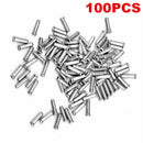 100pc Alloy Bicycle Brake Shifter Inner Cable End Crimps Caps BMX MTB Roa LYH