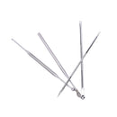 4X Blackhead Pimple Comedone Acne Extractor Remover Tool+Ear Wax Stick Kit Set F