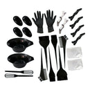 Hair Dyeing Tint Bowl Brush Comb Earcap Clips Anti-static Dyeing Cape Kits
