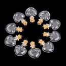 40pcs Small Mini Corked Glass Bottles Vials Empty Clear Multi Shape Bottle