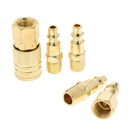 5Pcs Set 1/4" NPT Quick Connect Coupler Air Hose Fittings Male Female Tool