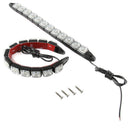 2x Car Flexible 12 LED DRL Daytime Running Light Driving Daylight Fog Light LamL