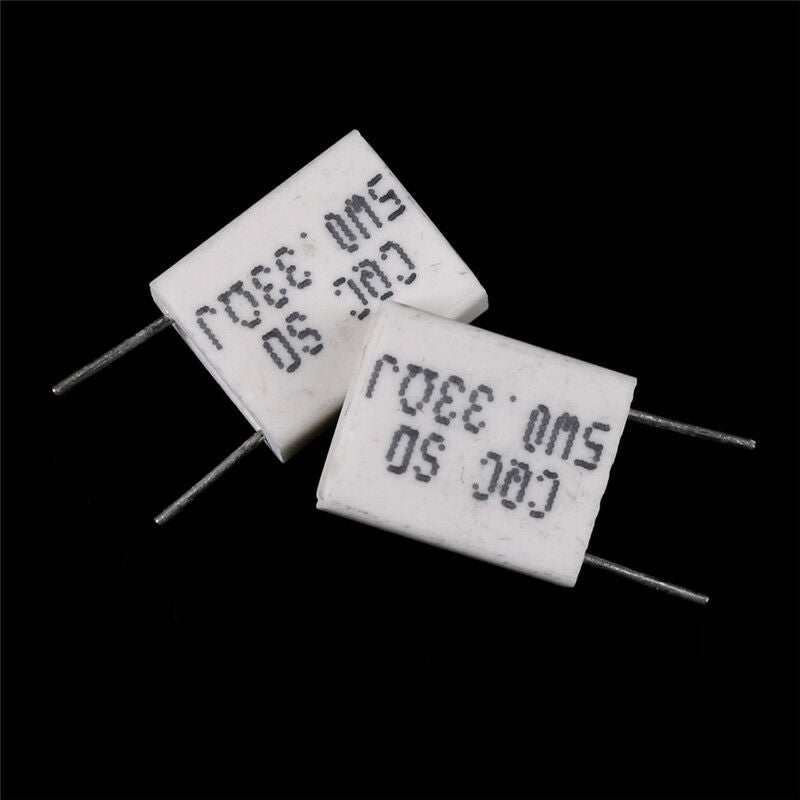 10pcs 5W 0.33Ohm Cement Resistor Non-Inductive Ceramics Resistor BPR56/CQC -Q