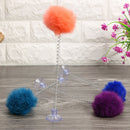 5pcs/set Bell Plush Ball Spring Cat Scratch Toys Pet  Training Sucker Toys A