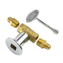 Gas Brazier With Lock 1/2" Control Valve High Pressure Valve With Key Sleeve