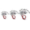 20Pc Stainless Steel LED Light Wire Lamppost 1/100 for Diorama Architecture