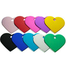 50Pcs Personalized Heart Love Dog Cat ID Tags Customized Cat Puppy Name Pho