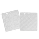 2pcs Semi-transparent Plastic Drawing Quilting Stencils for DIY Craft Tools