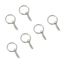 Wholesale 100pc 25mm Split Key Ring Chain With Chains Metal Hoop Loop Craft
