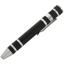 9PCS Aluminum Non-slip Engraved Precision Pen Screw Driver Set Mobile Tools