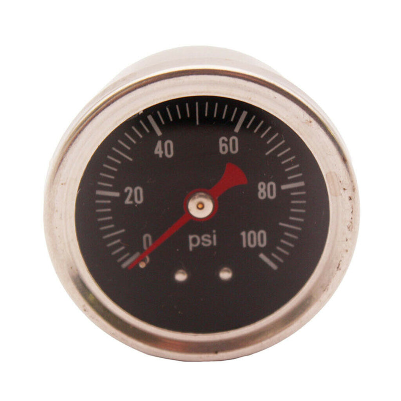 Fuel Pressure Regulator gauge 0-100 PSI/bar Liquid fuel/oil Gauge 1/8 NPT