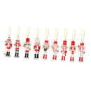 9Pcs Christmas Nutcracker Ornaments Set for Home Patio Office Party Decor