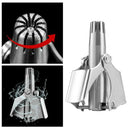 2 Pc Manual Nose Ear Hair Trimmer Waterproof Nose Clipper with 2 Ear Removal