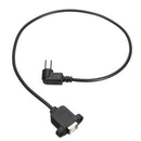 Black USB Angle 90 Degree Angle Extension Cable Male to Female Adapter WWJ
