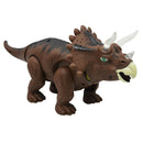Laying Egg Dinosaur, Walking & Roaring Triceratop Battery Powered Animal with