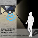 2pcs 100LED Solar Motion Sensor Wall Light Waterproof Garden Security Lamp A