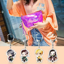 4pcs Cartoon Anime Keychain Pendant Keyring Halloween Christmas Child Gift