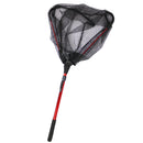 Foldable Trilateral Fishing Landing Net Brail Telescopic Handle 80cm