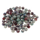 100pcs Flower Ceramic Porcelain Loose Beads For Jewelry DIY Crafts Supply