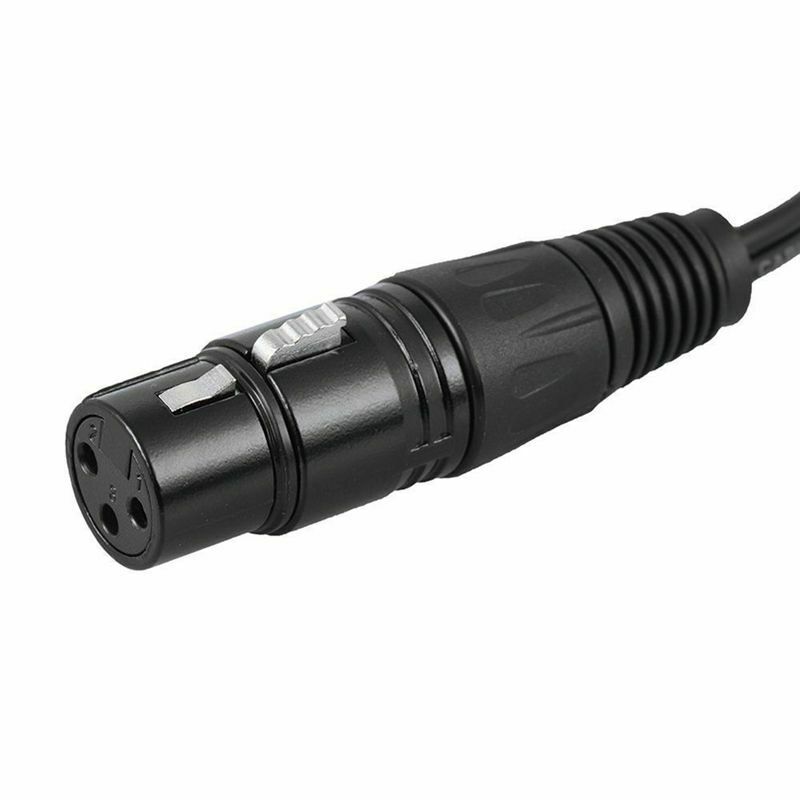 1.5m/ 5ft Stereo Audio Splitter Patch Y Cable Cord 1 XLR Female to 2 RCA Ma O2F2