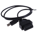 16Pin OBDII to USB port charger adapter cable connector diagnostic tool BX