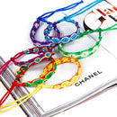 6 Colorful Handmade Braided Thread Friendship Bracelets Ankle Bracelet Wristband