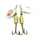 10 pieces spoon lure with blade 10 x 7g turning hard the towing and bass tr Q7O1