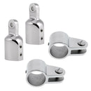 2 Pieces 22mm for Boat Bimini Top Pipe Eye End Cap + 2 Pieces Clamp Jaw Slide