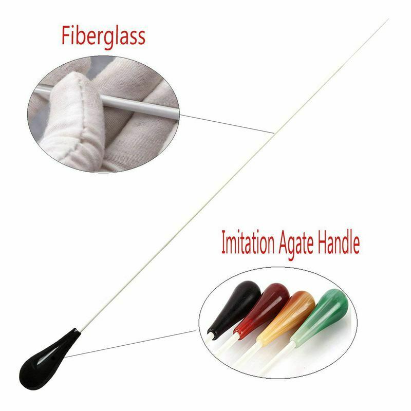 Music Conductor s,Imitation Agate Handle Orchestra Conducting Music s (Blac