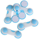 Door Drawers Wardrobe Todder Baby Safety Plastic Lock Blue&White(6pcs) O2S2