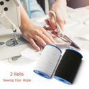 2 Rolls Elastic Latex Line Rope Quilting Thread Stitching Sewing Tool Kit