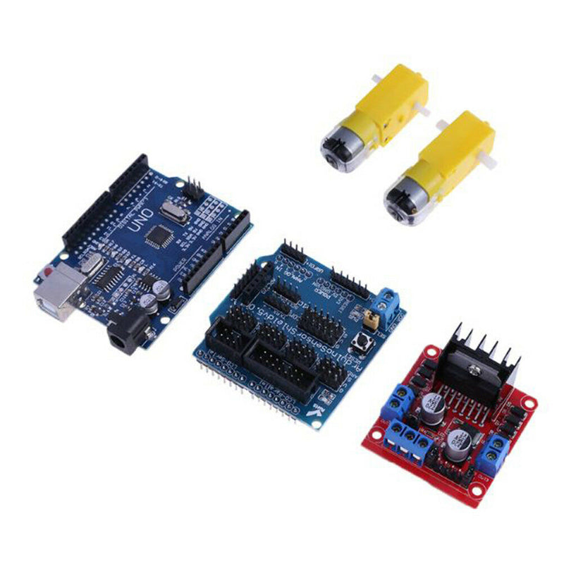 Avoidance Tracking Motor Smart Robot Car Chassis Kit 2WD Ultrasonic Arduino  Hc