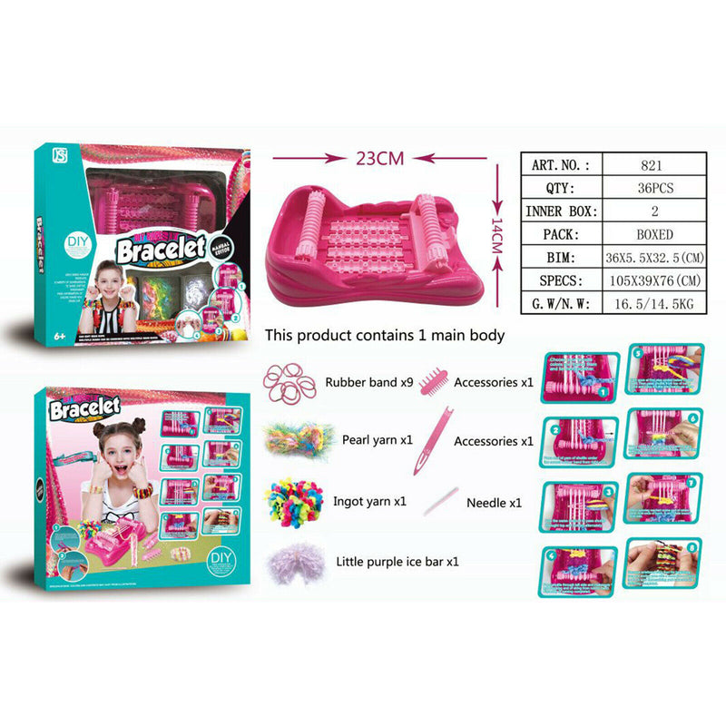 Hairband Machine Girls Bracelet Headwear Knitting Maker Machine Pretend Play