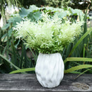Artificial Plastic Moss Grass Plant Office Furniture Home Decoration White