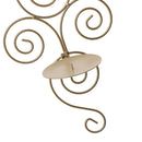 2Pcs Golden Metal Wall Mounted Sconce Tealight Candle Candlestick