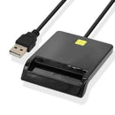 USB Smart Card Reader Common Access Compatible For CAC SIM Bank Card w/ CD Drive