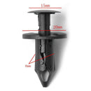 50pcs Trunk Fastener Rivets Plastic Car Door Trim Panel Retainer Clips