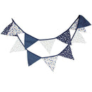 3.2m Flower Pattern Hanging Flags Cotton Cloth Pennant Party Festival Decor