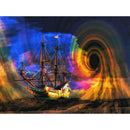 5D DIY Full Drill Diamond Painting Flying Boat Cross Stitch Mosaic Kit