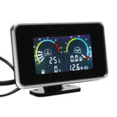 4-In-1 Lcd Car Digital Lcd Instrument Oil Pressure Gauge Voltmeter Fuel Gau