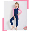 Dive&Sail M Dark Blue New Long Sleeve Wetsuit Kids One Piece Swimsuit Divin