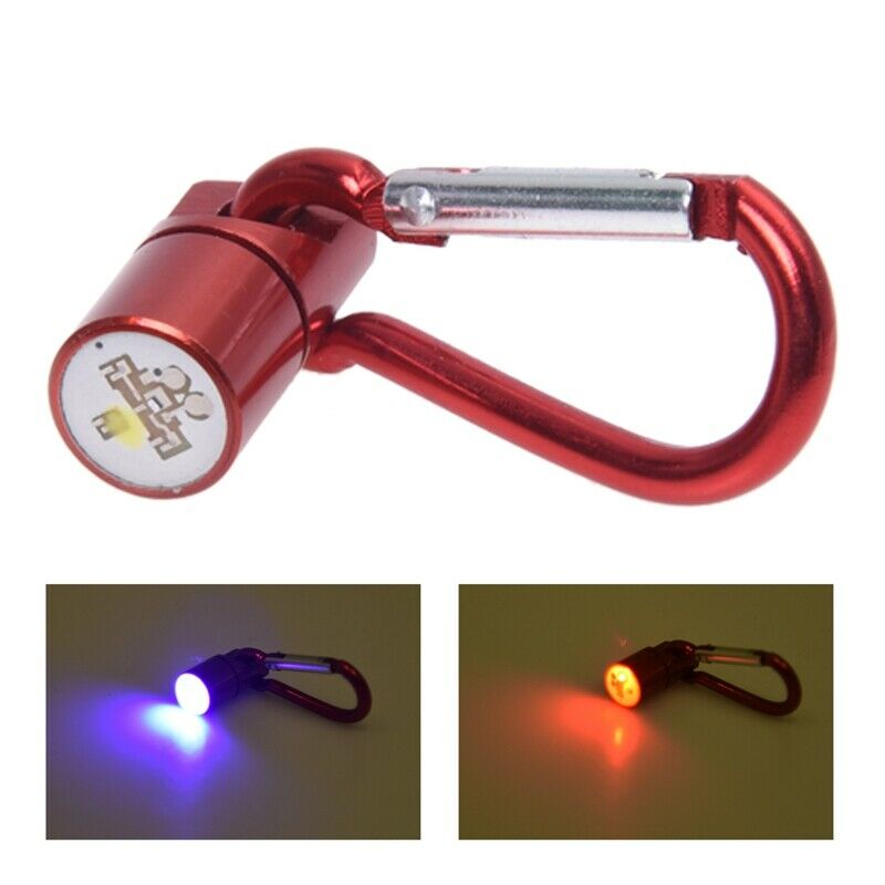 4 Red Aluminum Dog Cat Pet Safety Flashing Flash LED Light Collar Tag Water